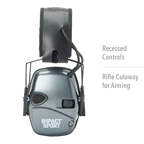 Image of Howard Leight R02532 Impact Sport 22dB Gray Black Headband Small Ear Protection