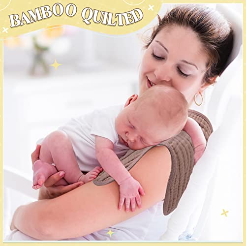 Image of Frienda 8 Pieces Muslin Burp Cloths for Baby Cotton Burp Cloth 10 x 20 Inches Multi Colors Muslin Washcloths Diapers 4 Absorbent Layers Newborn Face Towels for Baby Boy Girl Unisex (Warm Colors)