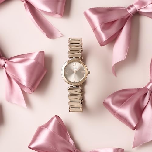 Image of Sonata Poze 8 Quartz Analog with Pink Dial IP Rose Gold Alloy Strap Watch for Women - SP80172WM01W