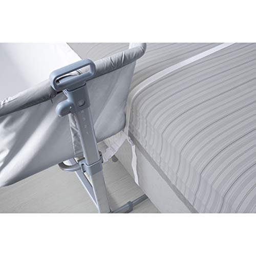 Berço lateral acoplado side by side Co Slepeer Baby Style Cinza