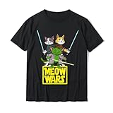 Photo Gallery vsynlojn funny gifts for cats lovers meow wars t-shirt black 3xl Photo Gallery vsynlojn funny gifts for cats lovers meow wars t-shirt black 3xl
