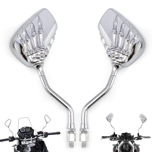 Espejos de calavera para moto: soluciona la falta de estilo en tu cruiser o chopper