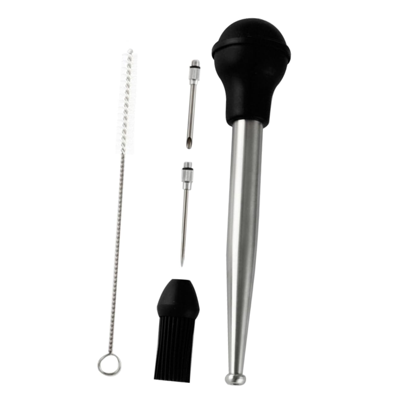 PHENOFICE Barbecue Turkey Injector Sauce Turkey Applicator Spice Injector 304 Stainless Steel 1 Set