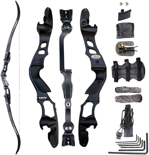 TBOW 62 ILF Recurve Bow with Gordon Limbs 30-60Lbs for Adult Archery Competition Athletic Right Hand (30Lbs)