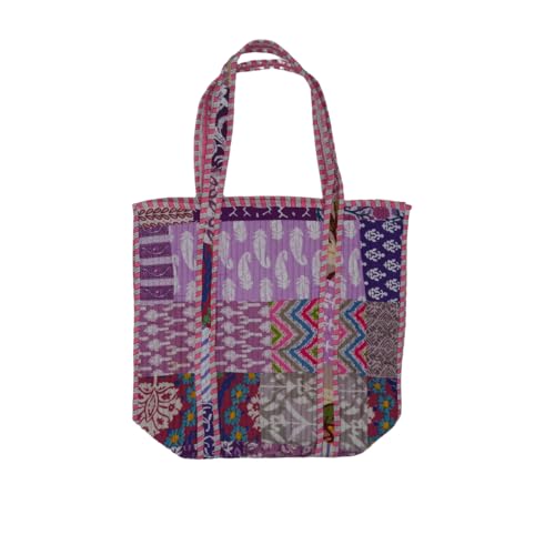 Bolso de viaje de algodón acolchado hecho a mano miniatura 4