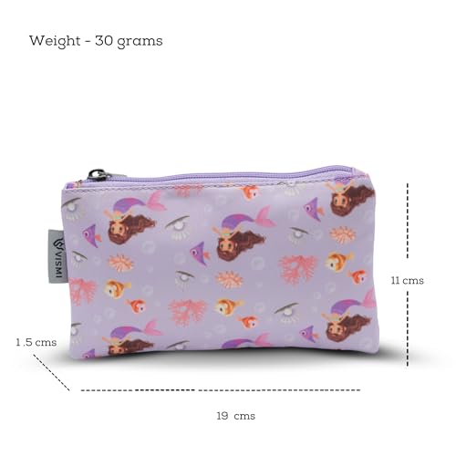 Image of VISMIINTREND Mermaid Print Flat Organizer Pouch - Ideal for Kids and Adults
