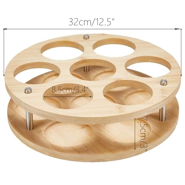 WEANGCW Water Bottle Organizer 40/30/20/14 oz with 7 Slots,Rotatable Cup Organizer Holder,Water Bottle Storage Rack for Stanley Cup Accessories, for Kitchen,Cabinet,Pantry Cabinet