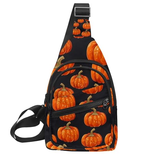 Sac à bandoulière Helloween Pumpkins 2_97 imprimé thématique avec grand volume