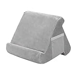 Soporte de cojín de tableta, soporte de almohada suave multiángulo para iPad Phone Cushion Tablet Laptop Holder (gris)