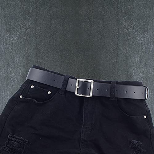 Cinto de couro feminino, cinto casual feminino, cinto ajustável para jeans, cinto de couro feminino