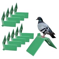 10 Stücke Taubensitzbrett Sitzbrett Taubenruhe Stehen Taubenruhe Rahmen Grill Kunststoff Taubenruhe Rastplatz Vogel Ständer Halter Vogel Liefert Zubehör