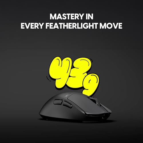 Image of Pulsar Gaming Gears X3 LHD Crazylight Wireless Gaming Mouse, Ultra Lightweight 1.51 oz (43g), Hybrid Ergonomic, Optical Switch, 32000 DPI, 750 IPS, XS-1 Sensor, 8k Compatible (Left-Handed, Jet Black)