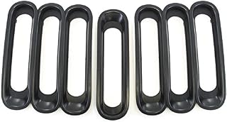 Red Hound Auto 7 Front Grille Inserts Guard 2007-2018 Compatible with Jeep Wrangler