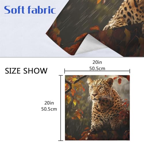 Servilletas de Tela Leopardo Cheetah 20x20 Pulg 6 Unidades miniatura 2