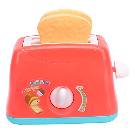 Venta loca Juguete para Jugar con Tostadora Emergente, Juguete para Hacer Pan, Cocina, Juguete para Hacer Pan, Modelo para Niños, para Tostadora De Pan, Juguete