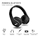 immagine 2JIUHUFH Bluetooth 4.2 Cuffie Wireless Pieghevole con Microfono Incorporato/Lettore MP3/Radio FM/Auricolari comodi, Supporta la Modalità di Chiamata a Mani Libere/PC/Cellulare (Nero)