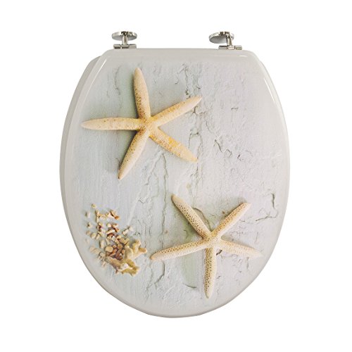 FRANDIS 190151 Toilet Seat Sea Star Ornament, 38.5 x 46 x 6 cm