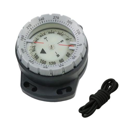 Boussole de plongée sous-marine lumineuse avec corde pour camping et outdoor