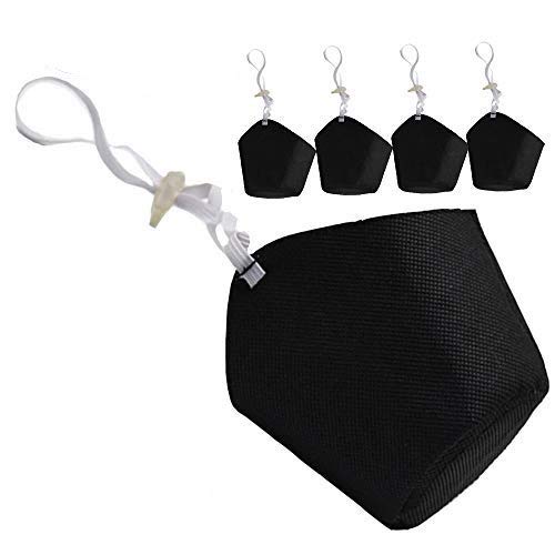 Linkinghome Dog Protective Muzzle, 4 Pcs Adjustable Pet Respirator Muzzle Mouth Muzzle Soft Breathable Cotton Dog Muzzle Anti Dust (S)