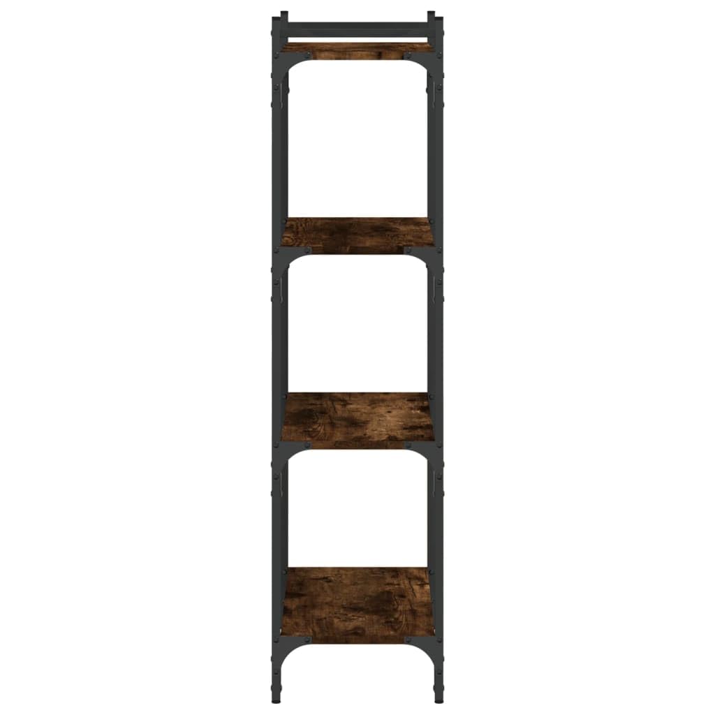 Homgoday Libreria a 4 ripiani, scaffalatura per ufficio, scaffalatura portaoggetti, gambe regolabili, per soggiorno, studio, ufficio, incenso, 60 x 30 x 120 cm, materiale in legno
