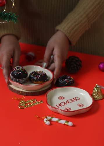 Image of WEAVING HOMES HOHOHO Handmade Dessert Plate (Set of 1) - Plates, Serving Plates, Dessert Plates, Serveware Plates, Plate Set, Small Plates, Kitchenware Plates
