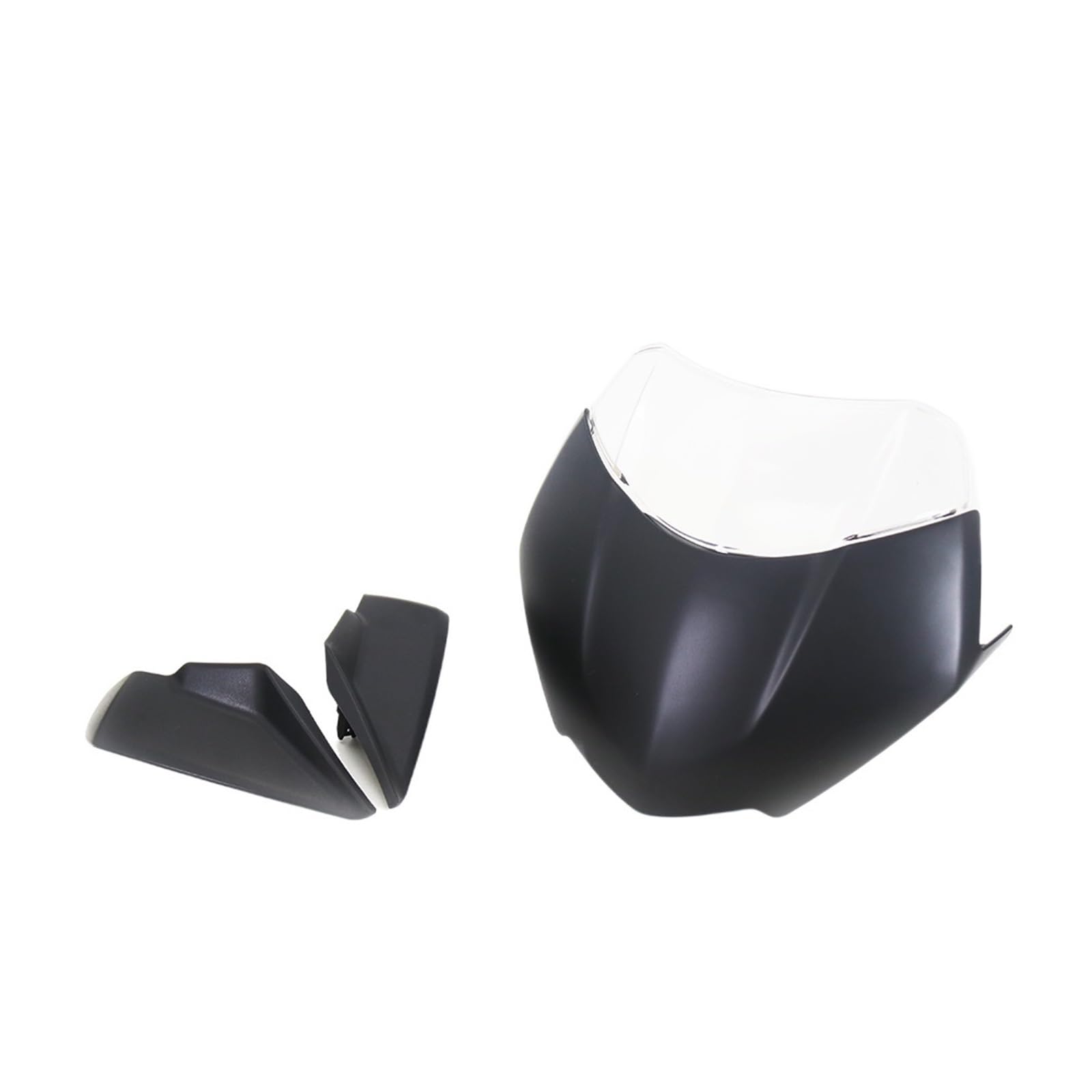 Motorcycle Wind Deflector Windshield Windscreens Motorcycle Accessories Wind Deflector Fit for Speed Triple 1200 RS RR 2021 2022 Motorcycle Windscreen (Color : Black)