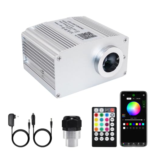 Image of AMKI 10W Twinkle Sound Mode RGBW Light Source Engine Driver Remote /APP Control Starlight Box Motor for Fiber Optic Star Ceiling Light Kit