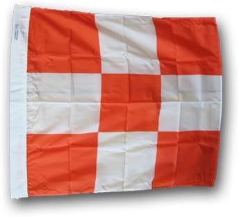 Airfield Vehicle Safety Flag - 3' x 3' Nylon Flag