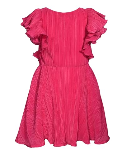 Bonnie Jean Girls Size 7-16 Ruffle Sleeve Pleated Skater Dress3