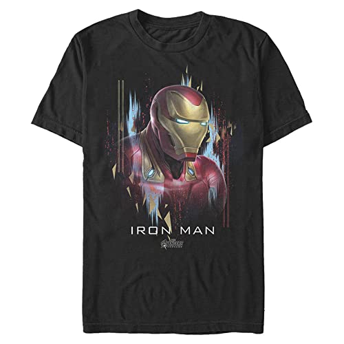 T-shirt Ironman Marvel homme anti-déformation portrait imprimé durable