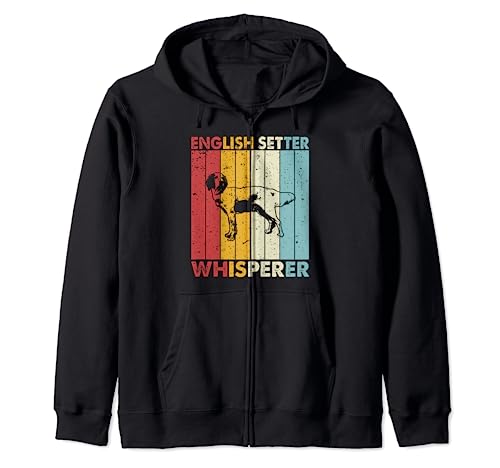 Dog Dad Mom Whisperer - Setter inglés vintage Sudadera con Capucha