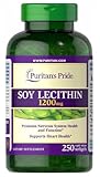 Puritan’s Pride - Soja-Lecithin, 1200mg | Unterstützung für Gehirn und Herz - 250 Softgels