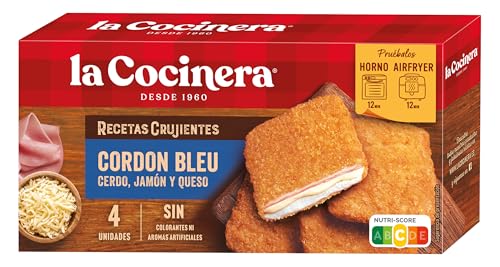 La Cocinera Cordon Bleu con Cerdo, Jamón y Queso Mozzarella Fundido, 376g
