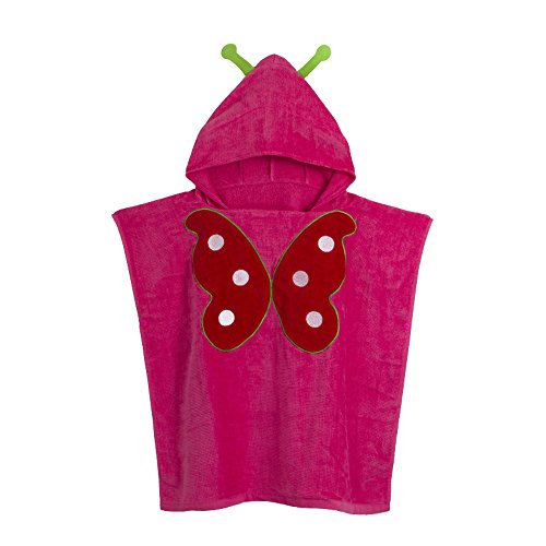 Misslight Kids Con capucha Poncho Beach Pool Animal Toalla de baño para niños y niñas (Pink Butterfly, 60 * 120cm)