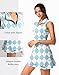 G Gradual Tennis Dress for women Golf Outfits with Shorts and Pockets Sleeveless Active Exercise Athletic Dresses for Women(Blue Plaid,M)