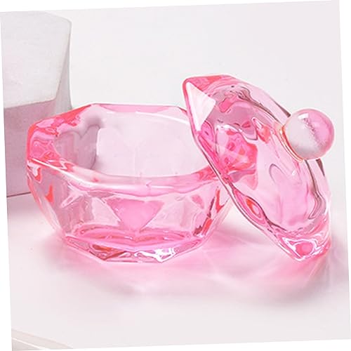 FRCOLOR 6pcs Plato para Líquido y Polvo de Uñas de Vidrio miniatura 3