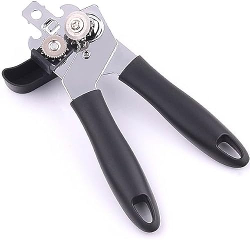 Tin Openers Can Opener, Can Opener Hand Held, Heavy Duty, 3-in-1 Stainless Steel Manual Tin Openers with Non-Slip Handle, Can Openers Perfect Kitchen Tool for Safety and Ease