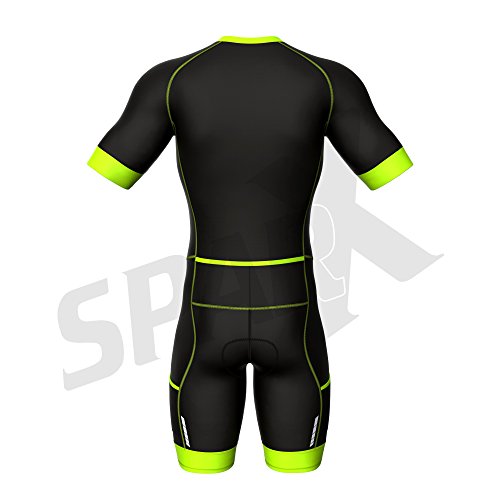 Image of Sparx Men Trisuit Competitor Triathlon Short Sleeve Aero Tri Suit Triathlon Suit