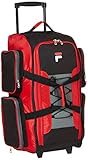 Fila 26' Lightweight Rolling Duffel Bag, Red, One Size