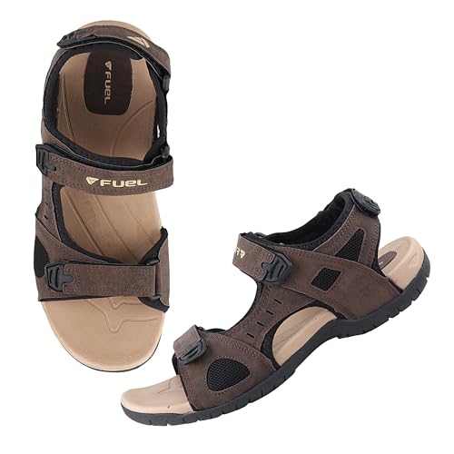 Image of FUEL Sandals & Floaters for Mens & Boys Comfortable & Lightweight Dailywear, Anti-Skid Flexible & Breathable for Running, Walking Stylish Casual Sandal for Outdoor Footwear For Gents (2112-04)