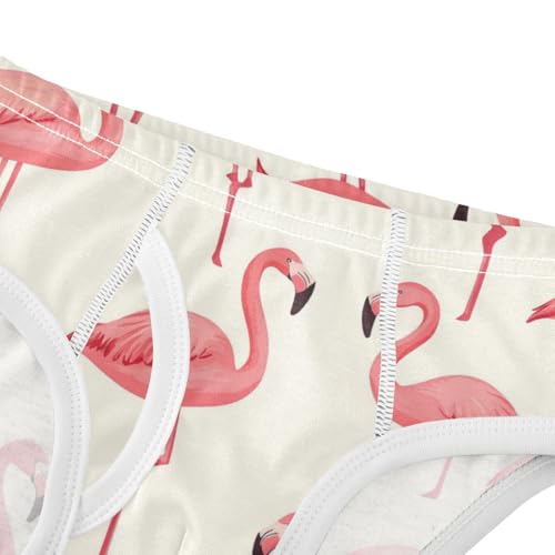 Wusikd Pink Flamingos Boys' Underwear Cotton Boys Briefs Soft Toddler Underwear 2T4