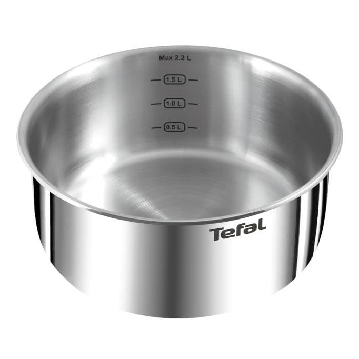 Tefal Ingenio Emotion - Lot de 2 Poêles 22/26 cm + Casserole de 18 cm + Poignée amovible + 1 accessoire, Convient à l'induction, antiadhésif, revêtement titane, Thermo-signal, passe au lave-vaisselle – Image 4