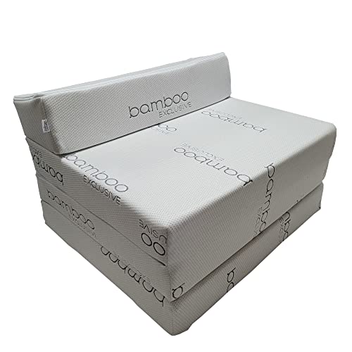 Natalia Spzoo Matelas Pliable Fauteuil futon chauffeuse 200 x 70 x 10cm, La Housse est Lavable en Machine …