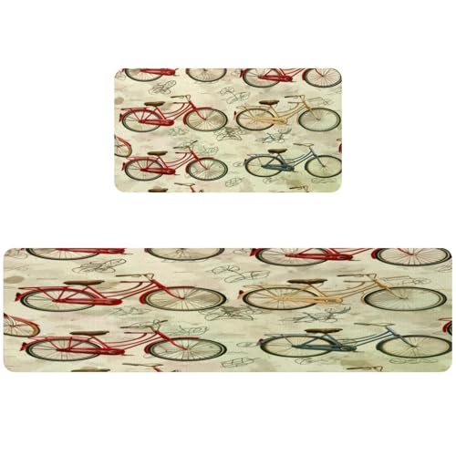 Tapete de cocina para cuarto de lavado y pasillo, juego de dos piezas 2