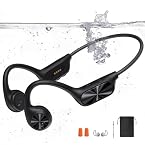 Casque Conduction Osseuse Bluetooth 5.4,Écouteur Natation IPX8 Étanche avec Lecteur MP3 à Mémoire Intégrée de 32 Go,Casque Sport Oreilles Ouvertes, 8H d’Autonomie pour Natation, Course à Pied,Cyclisme