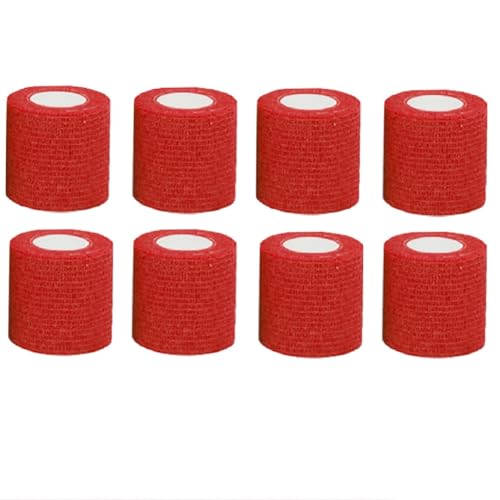 5cm x 4.5m 包帯自己粘着包帯 柔軟な包帯 弾性包帯 通気性 指絆創膏 創傷被覆材 固定 手破れ 傷 保護用 人 ペット用包帯 多機能包帯 家庭用 包帯をラップ ハサミ不要 手当て 滑り止め 伸縮性 不織布 アスレチックテープ 軽量 テープ グッズ