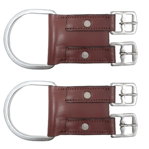 Tahoe Leather Heavy-Duty Western D-Ring to English Saddle Girth Converter, Set of 2 with 1-Year Warranty