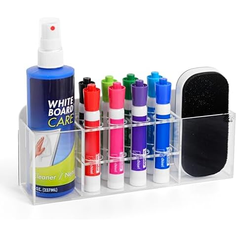 Pk&G Magnetic Acrylic Marker Holder 8-Slot Cover