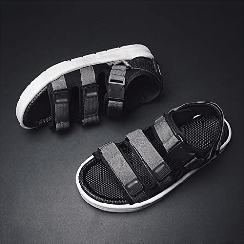 Casual Shoes Men Sandals Gladiator Sandals Toe Platform Outdoor Beach Sandal Footwear Black(40)4
