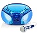 Produktbild Lenco SCD-650 - tragbares CD-Radio - Kinder-Boombox - USB & Mikrofon - 6 Watt Boombox - USB Playback - AUX - FM Radio - Blau